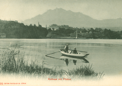 Rotsee mit Pilatus, wahrscheinlich vor 1905