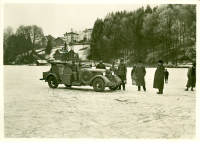 Auf dem Eise des Rotsee, Januar 1940